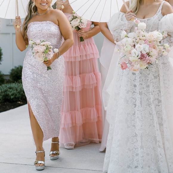 Needle and Thread Stellar Gloss Strapless Ankle Gown - Picture 6 of 7